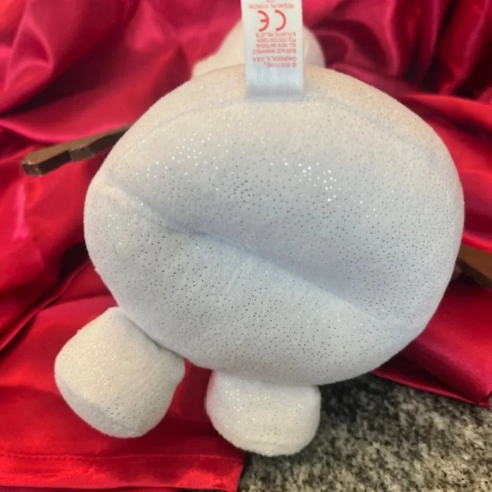 Ty Sparkle Beanie Baby Olaf the Snowman plush‎ toy DISNEY with Santa hat